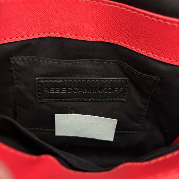 Rebecca Minkoff Marlowe Mini Red/Orange Envelope Bag - Picture 5 of 7